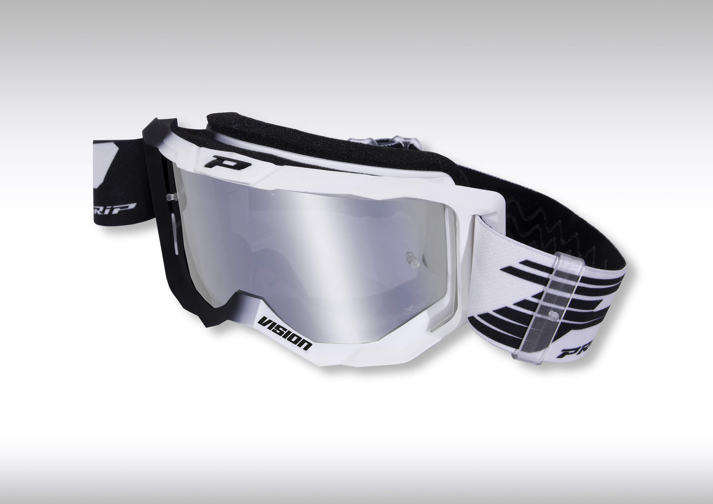 Masque PROGRIP Vision Mirror Two 3300 Noir/Blanc - vue 2