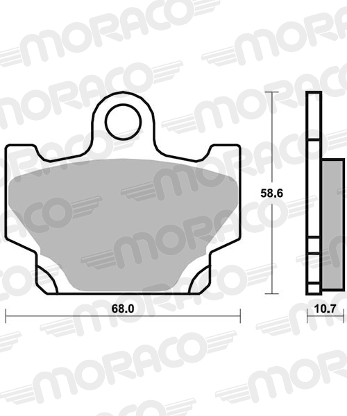 Plaquettes de frein arrière SBS 550RQ