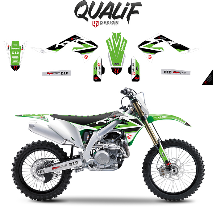 Kit décoration UP Qualif Kawasaki KXF 450 2019-2020