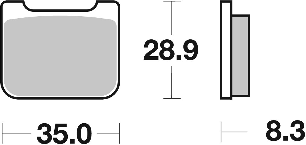 Plaquettes de frein arrière SBS 732RQ