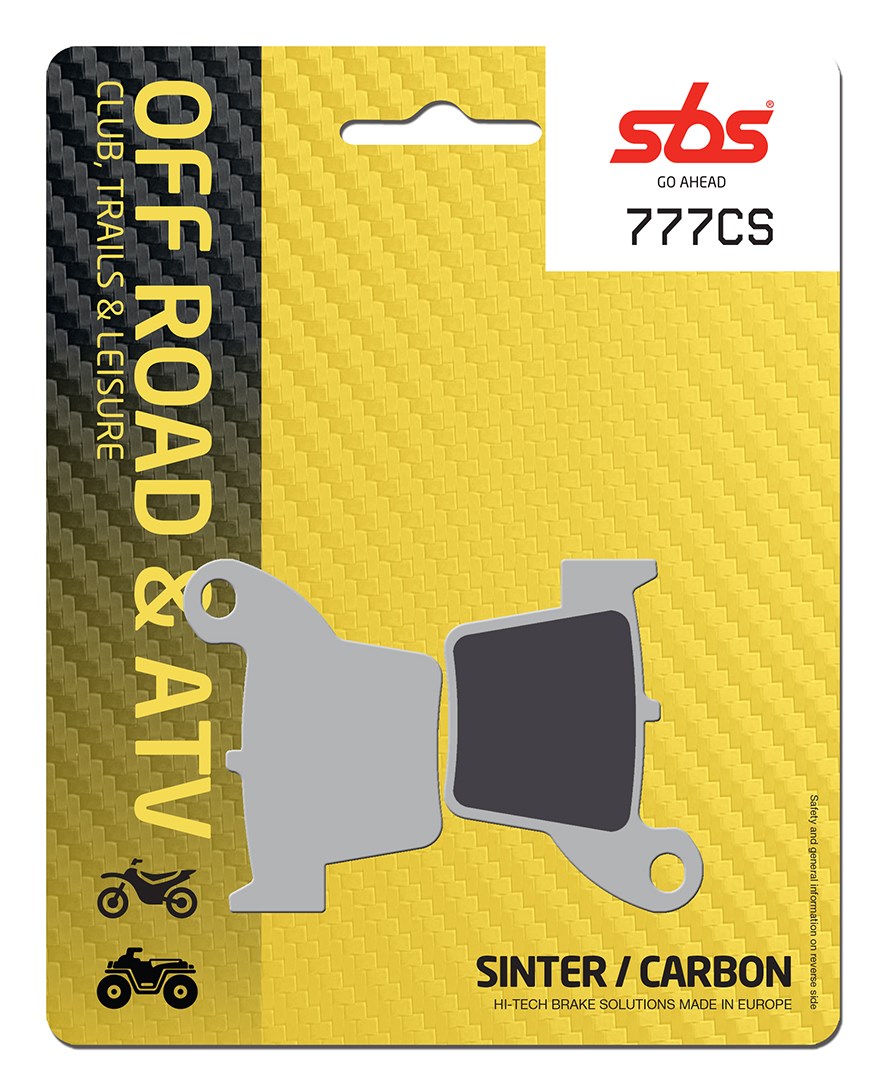 Plaquettes de frein arrière SBS 777CS