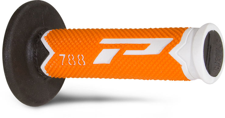 Poignées PROGRIP 788 Blanc/Orange Fluo/Noir 22/25 - vue 3