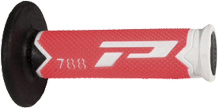 Poignées PROGRIP 788 Blanc/Rouge Fluo/Noir 22/25 - vue 3
