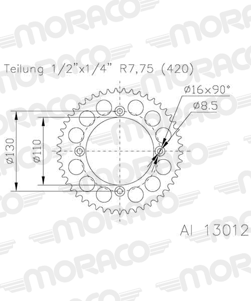 Couronne aluminium Supersprox