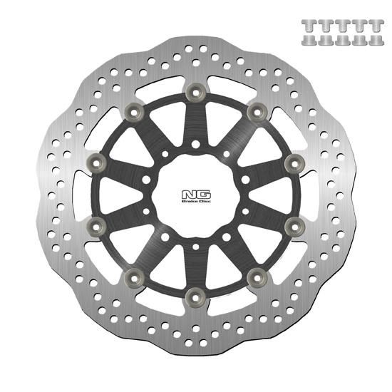 NG BRAKES Disque de frein arrière flottant wave DIS1559XG