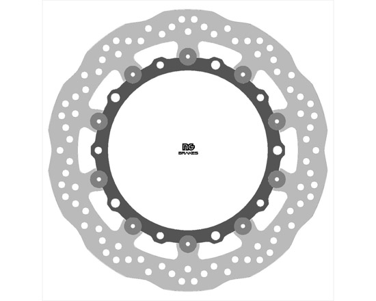 NG BRAKES Disque de frein arrière flottant Wave DIS2091XG
