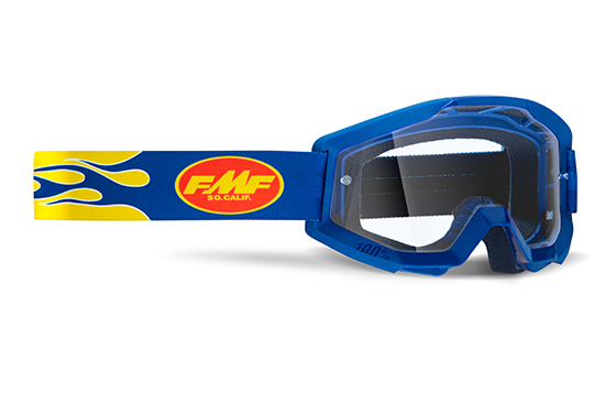FMF Powercore Flame Navy - Écran transparent