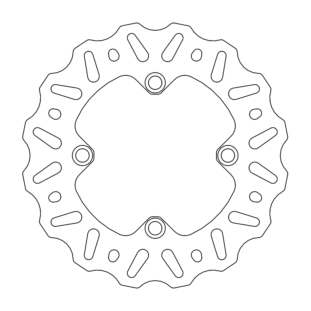 Disque de frein arrière Moto-Master Offroad MM Nitro Kawasaki KX85
