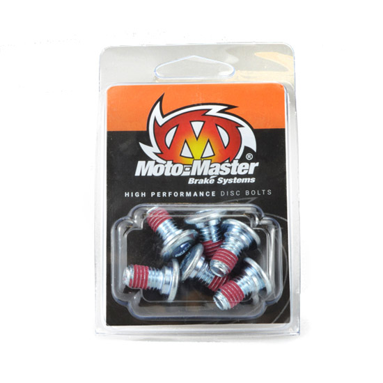 Jeu de 6 boulons M8x15 à tête plate intérieur hexagonal MOTO-MASTER