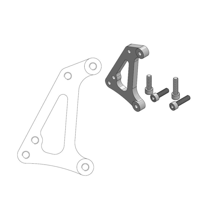 Adaptateur étrier Moto-Master Offroad MM SM Racing Sherco
