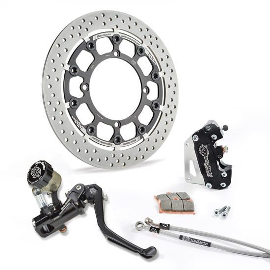 Kit Freinage Oversize Supermoto Racing MOTO-MASTER RMC-R Honda CR/CRF Ø320mm Halo T