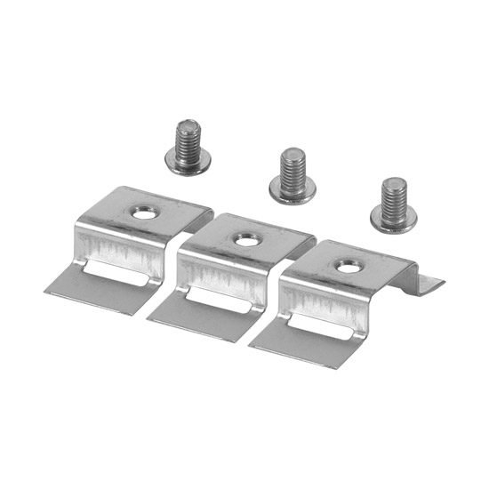 Attaches métalliques pour protection d'échappement POLISPORT gris - vue 2