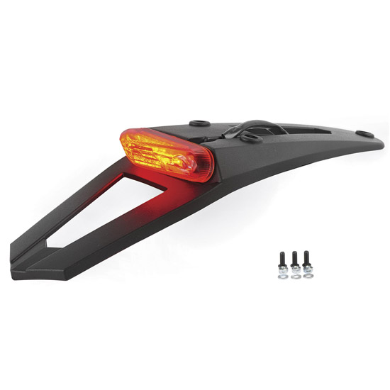 Extension de Garde-boue avec Phare LED homologué noir Polisport - vue 2