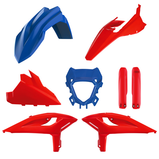 Kit plastiques complet Polisport Beta RR X-PRO 2T/4T (25>) Racing bleu/rouge