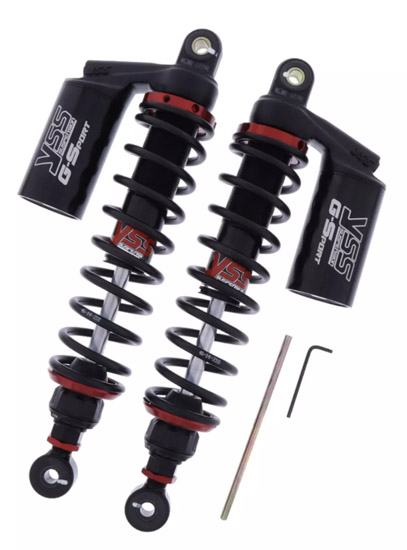 Amortisseurs arrière YSS Gas Top Line G-Sport Black S Ho/Monkey 125 la paire - vue 5