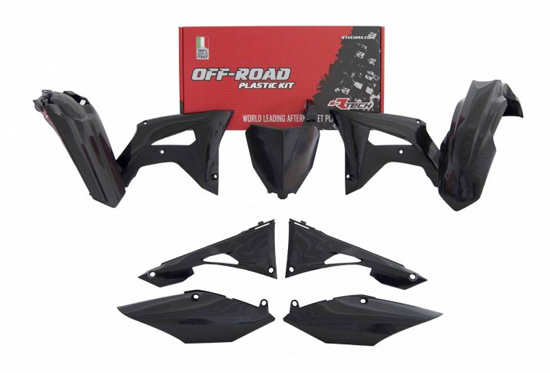 Kit plastique 6 pièces Honda CRF noir R'TECH