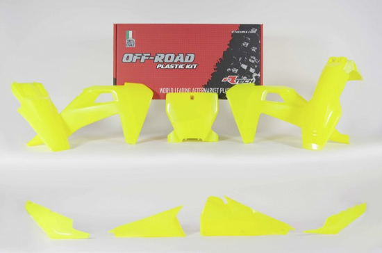 Kit plastique 5 pièces jaune fluo R'TECH