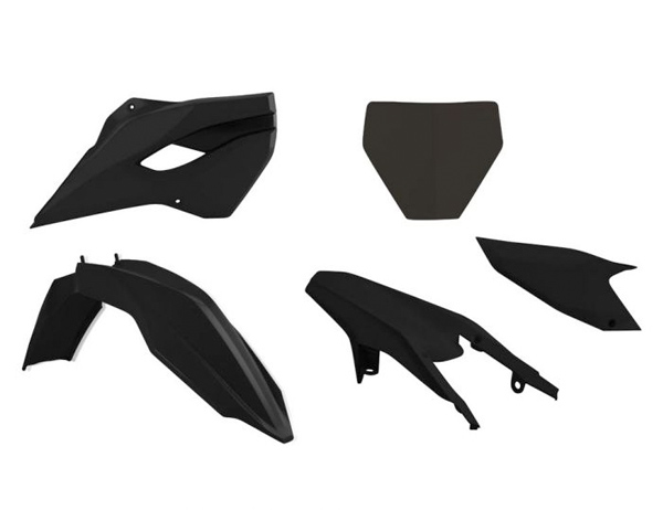 Kit plastique 5 pièces noir R'TECH