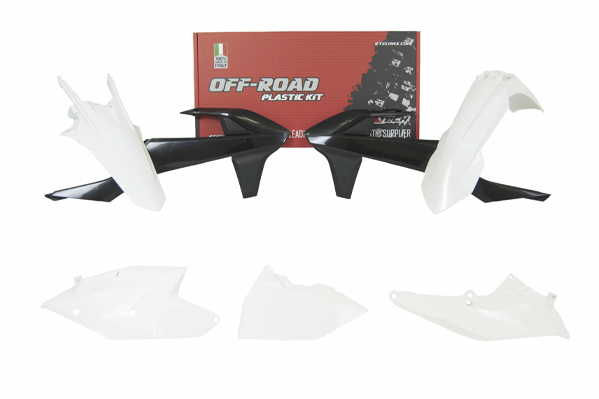 Kit plastique 5 pièces blanc-noir R'TECH