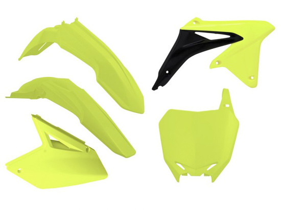 Kit plastique R'TECH Suzuki jaune fluo