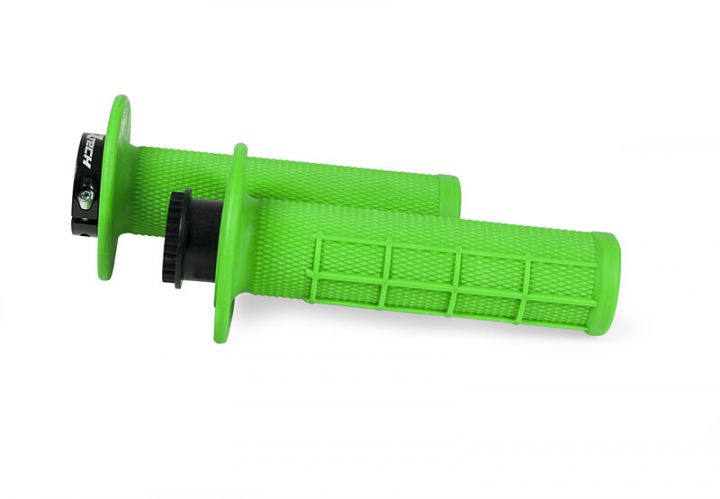 Poignées R'TECH R20 Lock-on 1/2 Waffle Vert Fluo