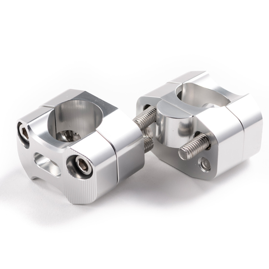 Réhausses de guidon aluminium UP Design 22/28 +16 mm