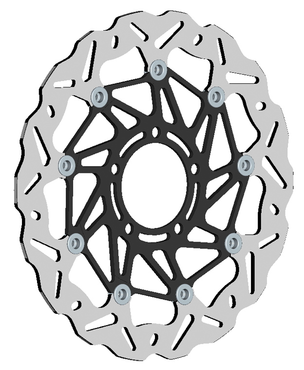 Disque de frein arrière BRAKING WK145L Wave Gauche