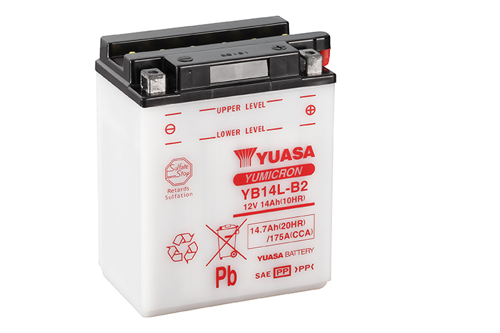 Batterie Yuasa YB14L-B2 - vue 3
