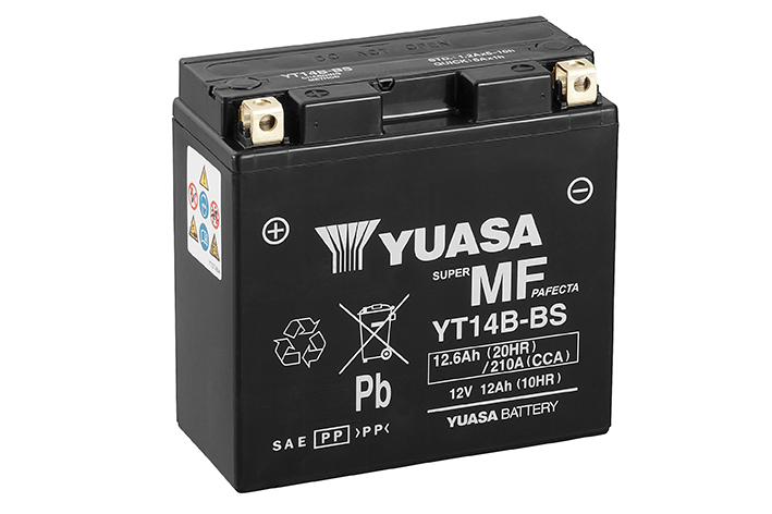 Batterie Yuasa YT14B-BS sans entretien - vue 3