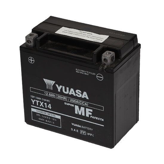 Batterie Yuasa YTX14 sans entretien - vue 2