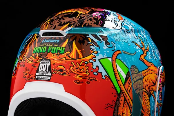 Casque ICON Airform Dino Fury - vue 5