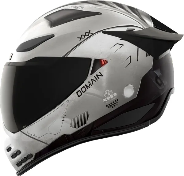 Casque ICON Domain Future Proof gris SM - vue 2