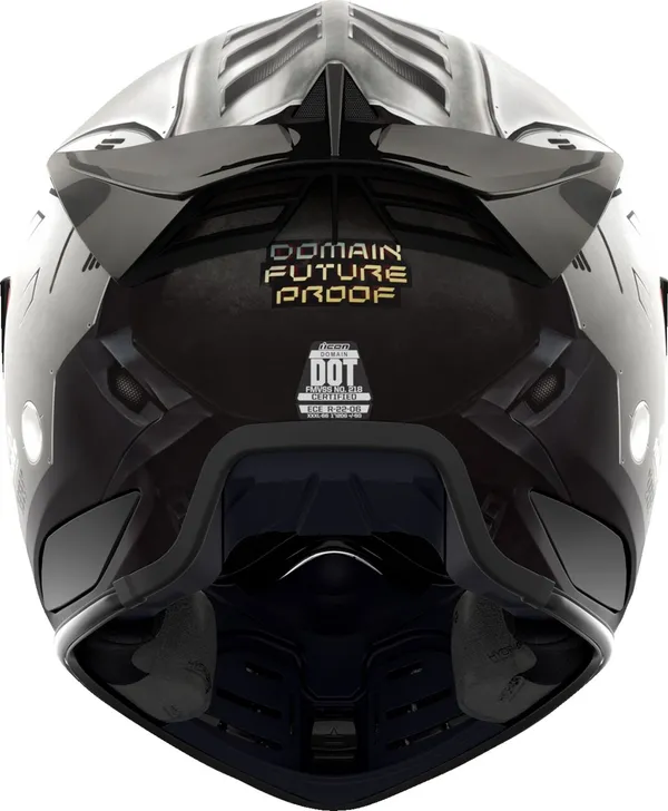 Casque ICON Domain Future Proof gris SM - vue 3