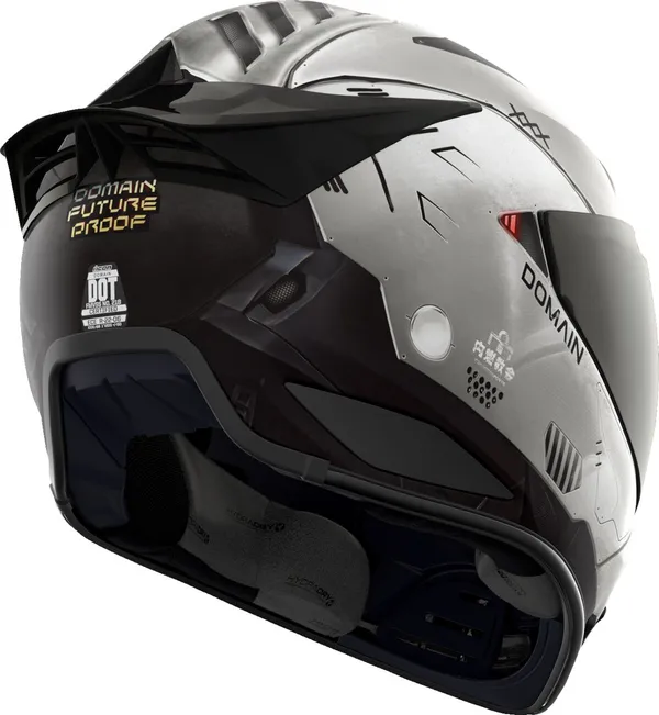 Casque ICON Domain Future Proof gris SM - vue 4