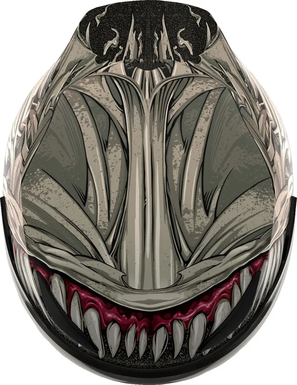 Casque ICON Domain Grand Maw Gris 2XL - vue 6