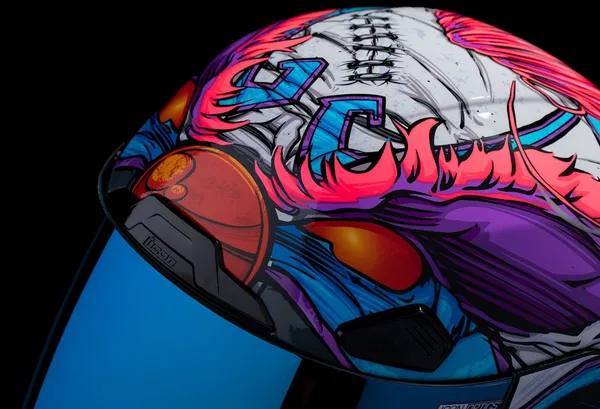Casque ICON Airframe Pro Krazy Klown 2 - vue 2
