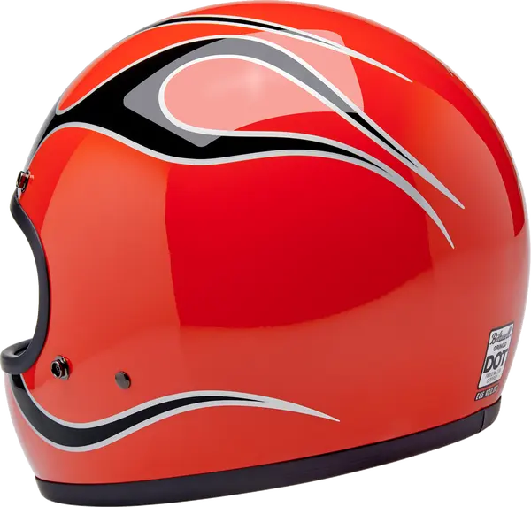 Casque Biltwell Gringo Flames - vue 6