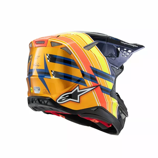 Casque Alpinestars S-M10 TLD25 bleu/or/jaune M - vue 4