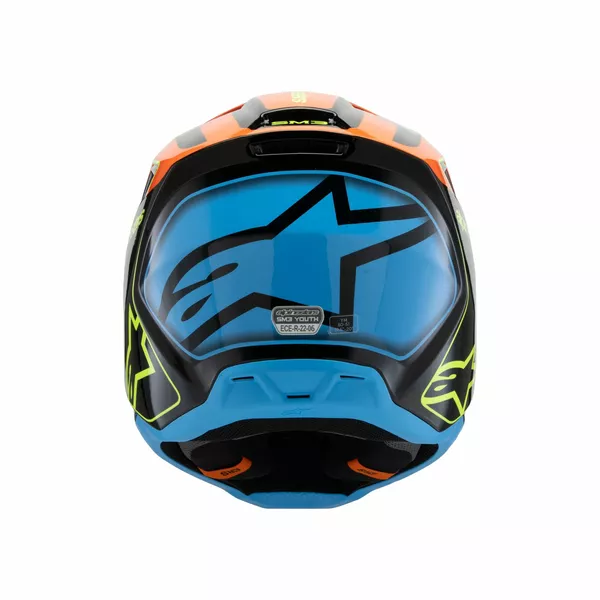 Casque Alpinestars YTH SM3 Fray noir/or/jaune - vue 3