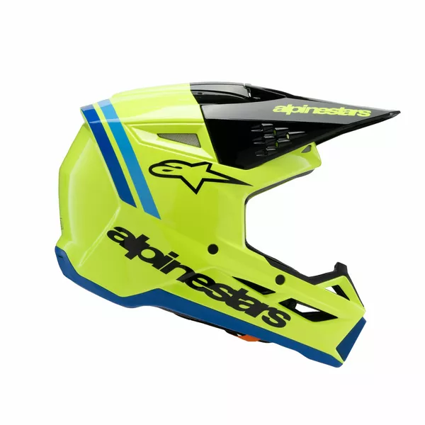 Casque Alpinestars Youth SM3 Radium Jaune/Noir/Bleu - vue 5