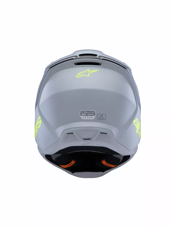 Casque ALPINESTARS YTH SM3 Radium gris/noir/jaune - vue 3