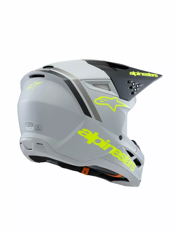 Casque ALPINESTARS YTH SM3 Radium gris/noir/jaune - vue 5
