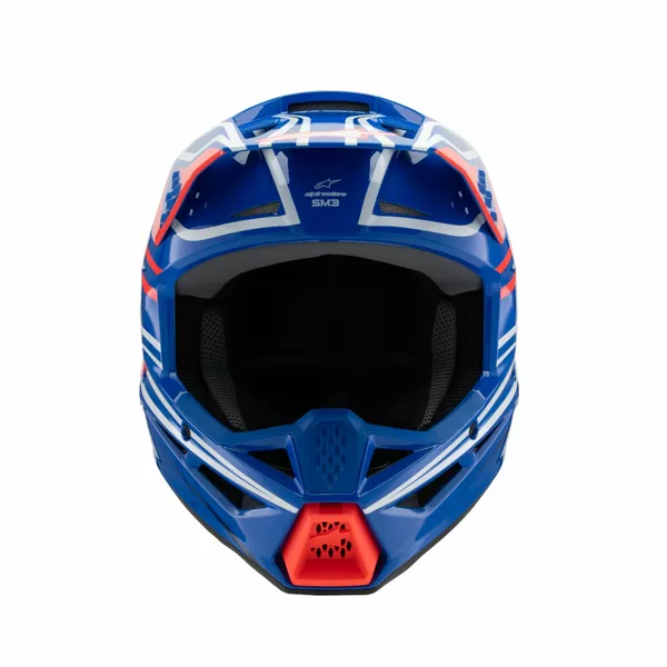 Casque ALPINESTARS Youth SM3 Wurx Bleu/Rouge/Blanc - vue 5