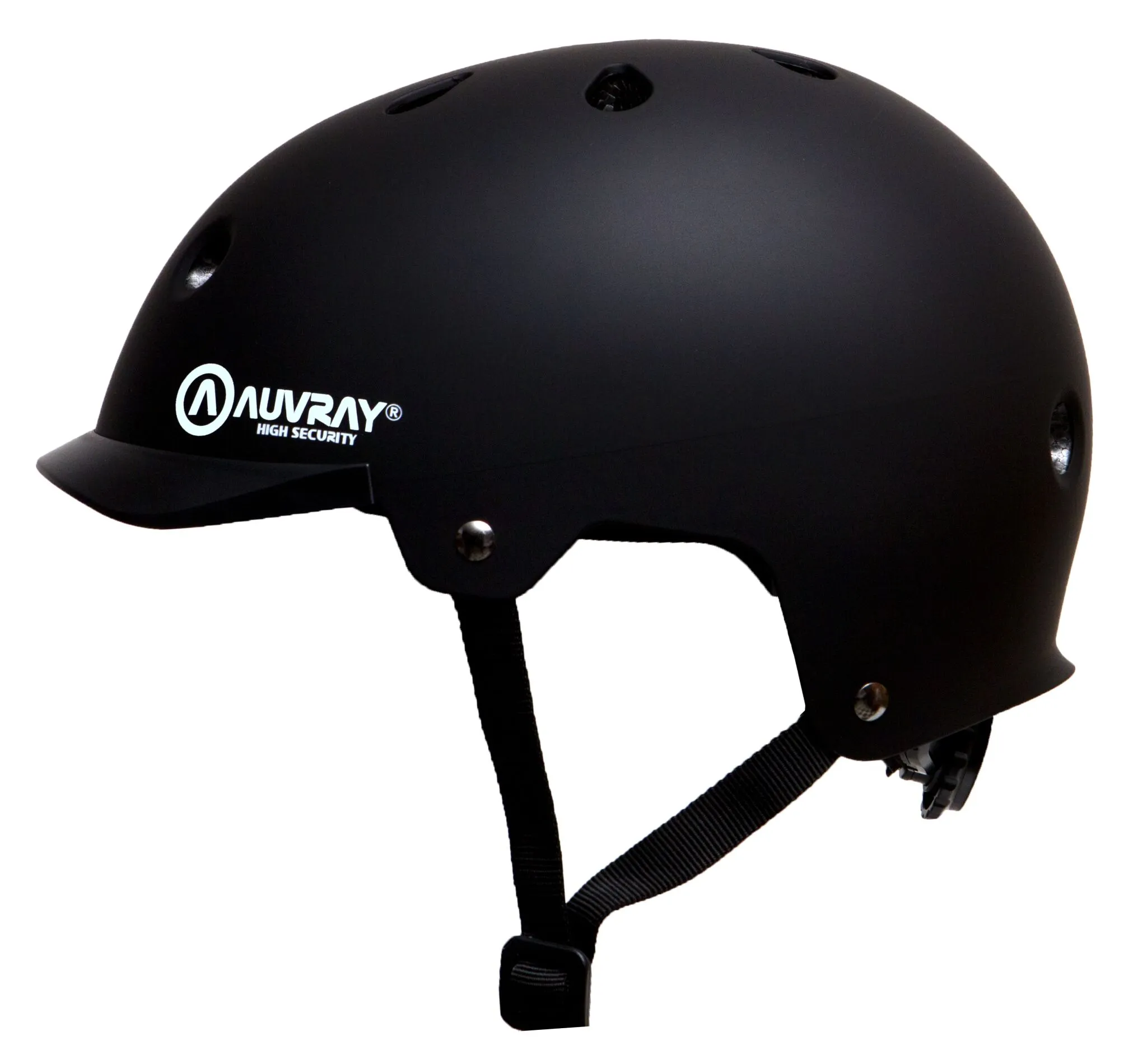 Casque vélo adulte Auvray Urban noir avec éclairage intégré taille 54-58 - vue 2