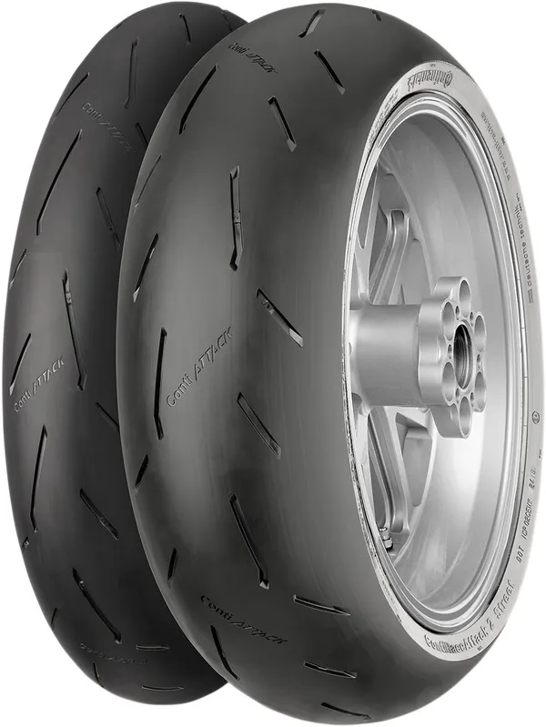 Pneu avant Continental ContiRaceAttack 2 Street 120/70 ZR 17 (58W) TL - vue 2