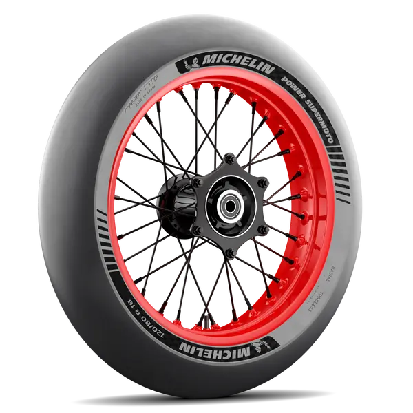 Pneu avant moto 16'' 120-80-16 Michelin Power Supermoto Medium NHS TL Radial Piste - vue 5