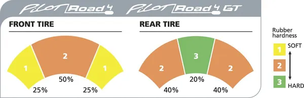 Pneu Michelin PROAD4R GT 180/55ZR17 (73W) TL - vue 2