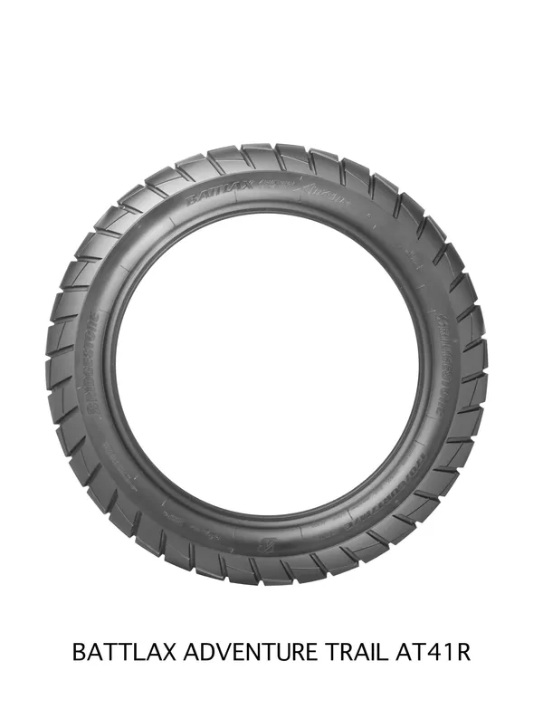 Pneu moto arrière 17'' 130-80-17 Bridgestone Battlax AT41 Adventure Trail radial TL 65H - vue 5
