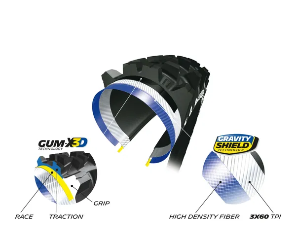Pneu arrière MICHELIN Wild Enduro Competition Gum-X 27,5" x 2,60 - vue 2