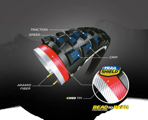 Pneu arrière Michelin Wild AM Performance 27,5" x 2,80 - vue 2